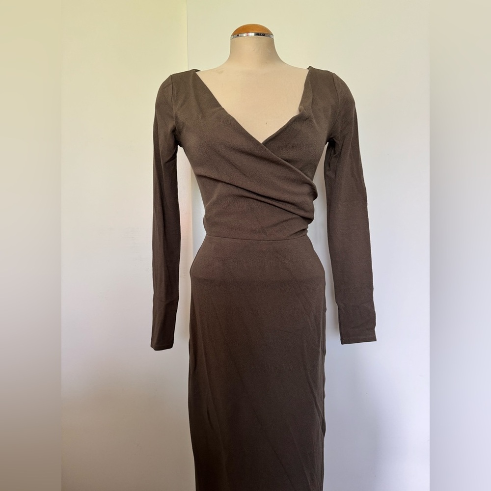Babaton Midi Wrap Dress